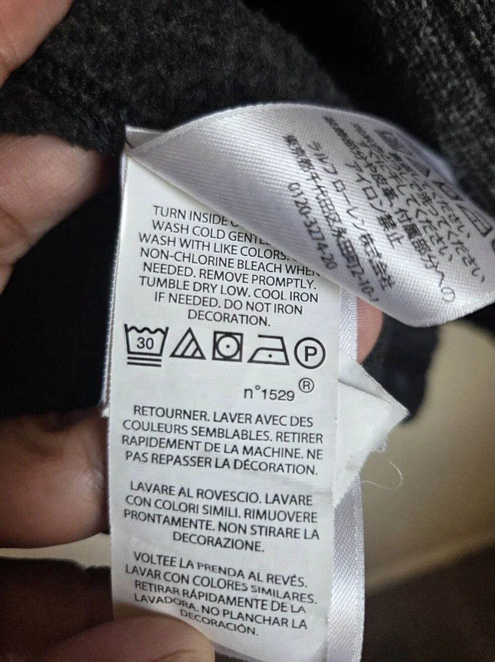 Polo Ralph Lauren Fleece Mockneck Jacket Size Large